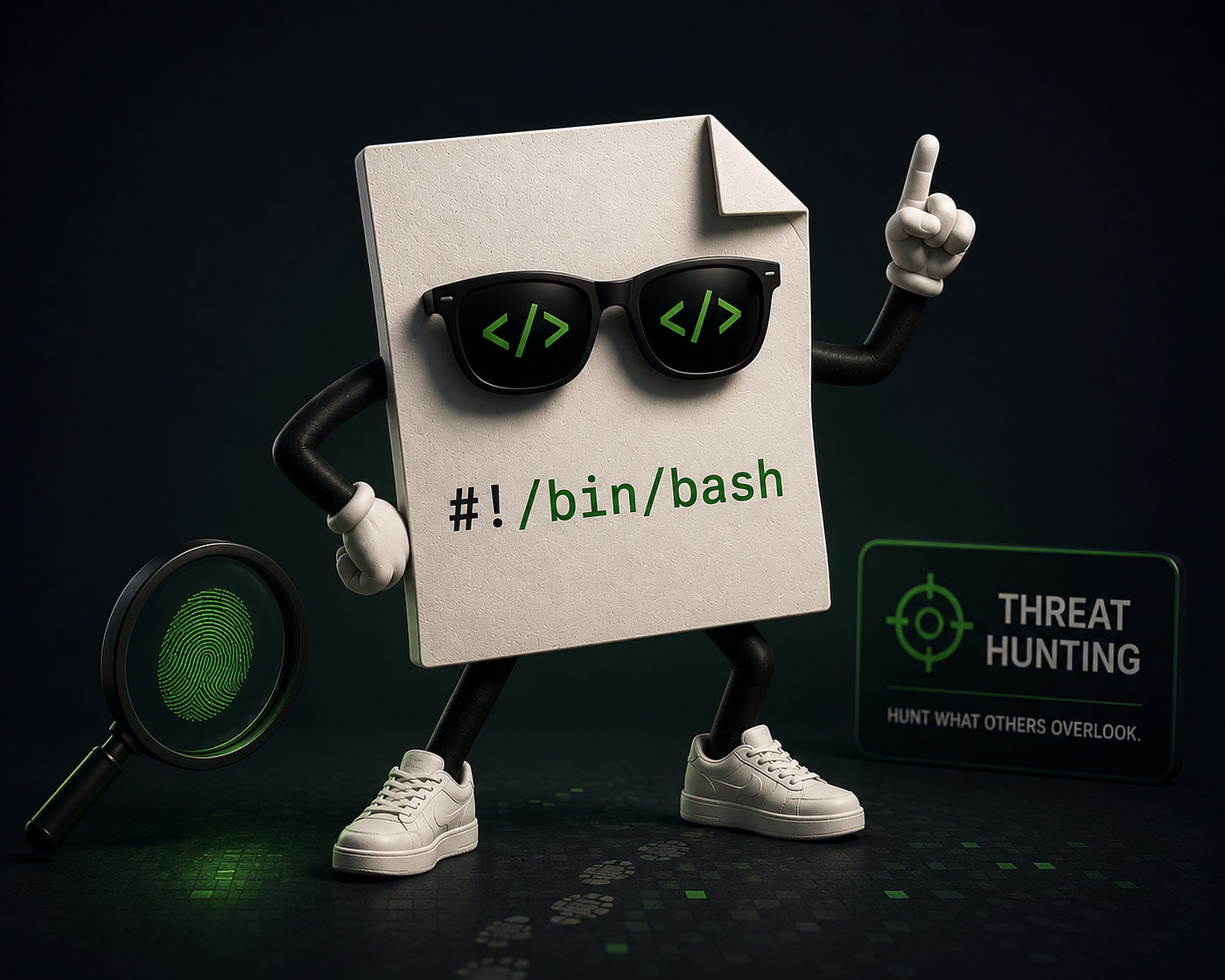 Identify shebang files via Threat Hunting (+ KQL Queries)