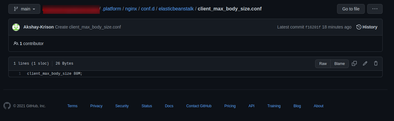 Fix “413 request entity too large” Nginx error on AWS Fix “413 request entity too large” Nginx error on AWS