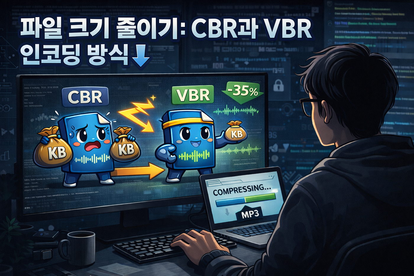 [CS] 음성 파일 크기 최적화: CBR, VBR 인코딩 방식