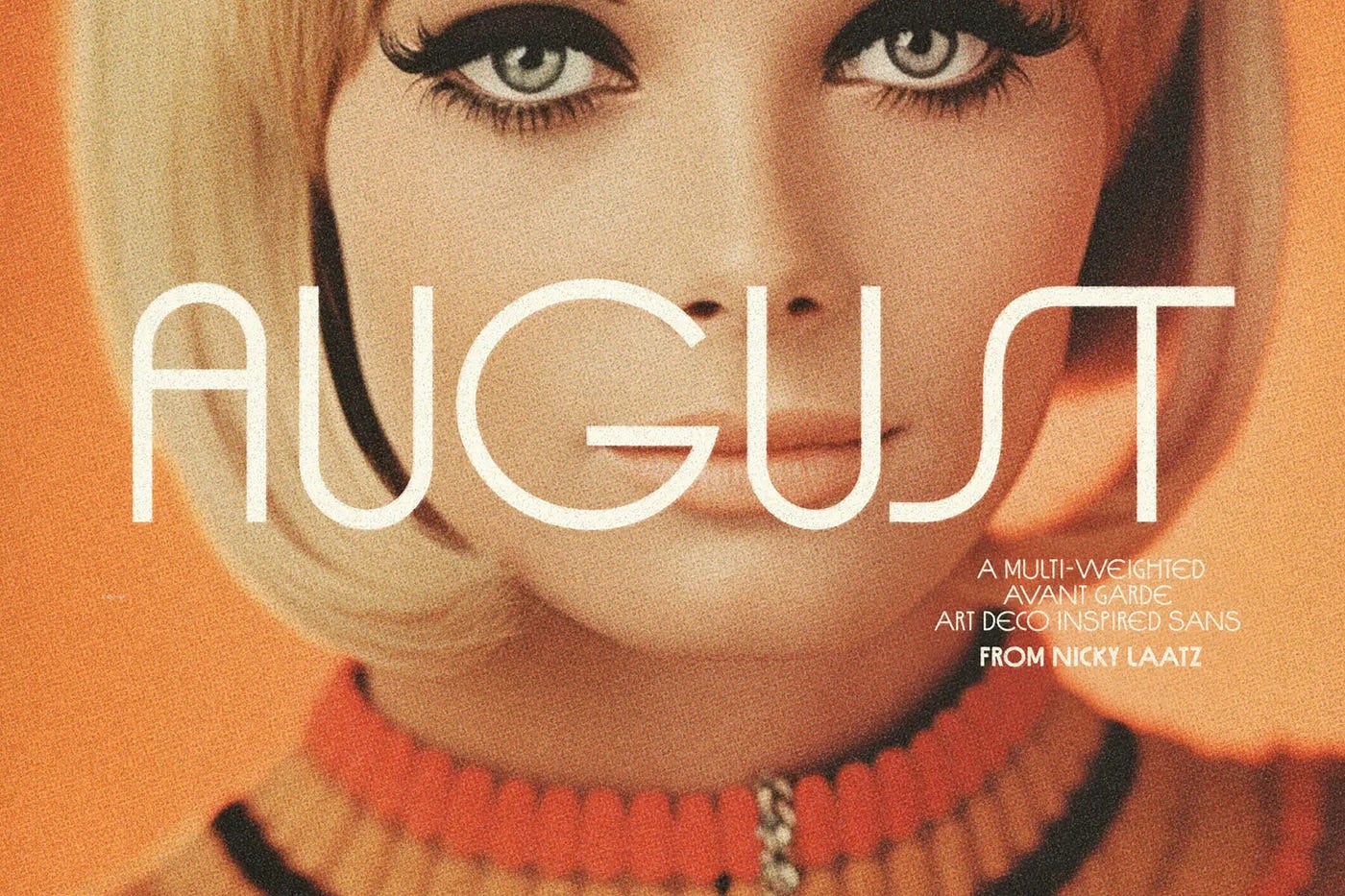 August Deco Sans — A Multi Weighted Avant Garde Art Deco Inspired Sans Serif Font