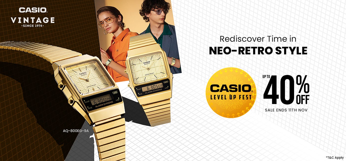 The Charm of Casio Vintage Watches: Boys | Medium Edition