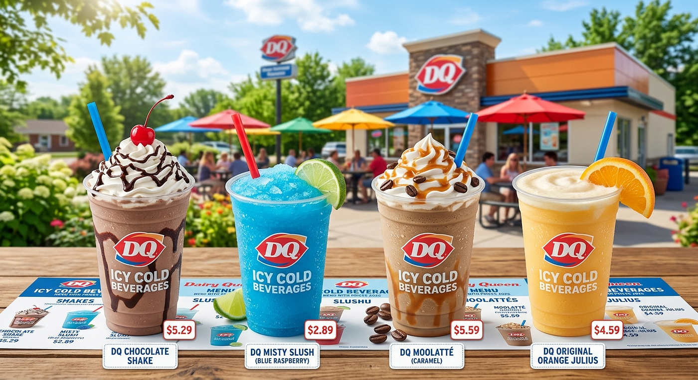 Dairy Queen Icy Cold Beverages Menu With Prices 2026
