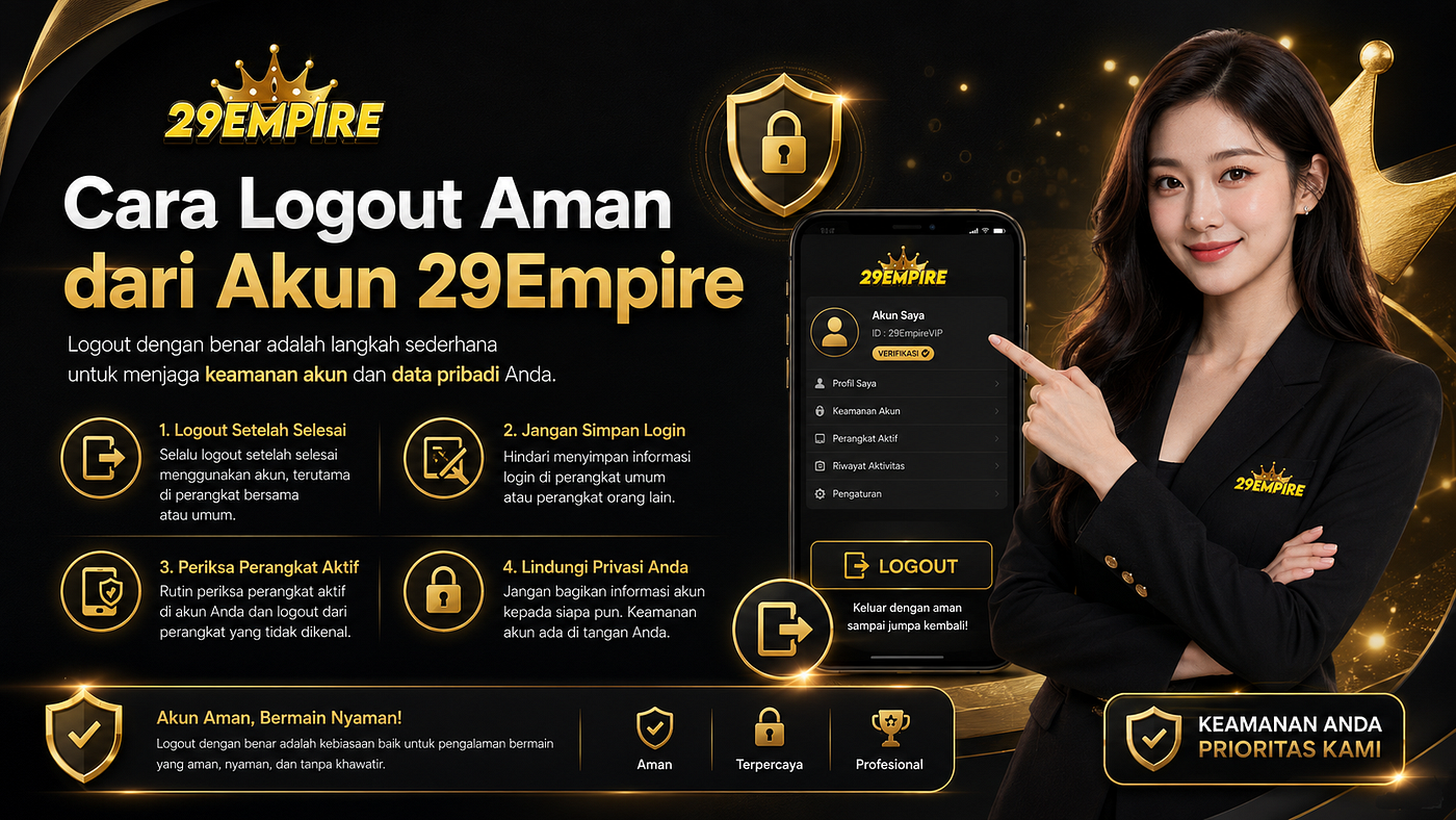 Cara Logout Aman dari Akun 29Empire