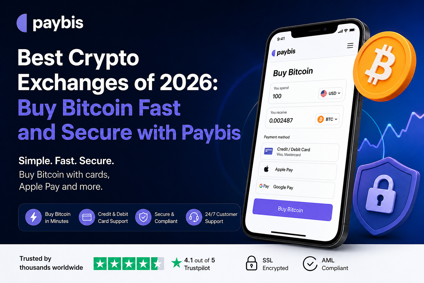 Best Crypto Exchanges of 2026: Why Millions of Users Choose Paybis to Buy Bitcoin