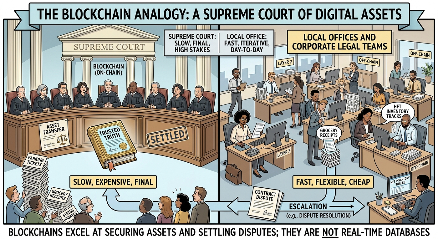 Blockchain Analogy (Credits: Nanobanana 2)