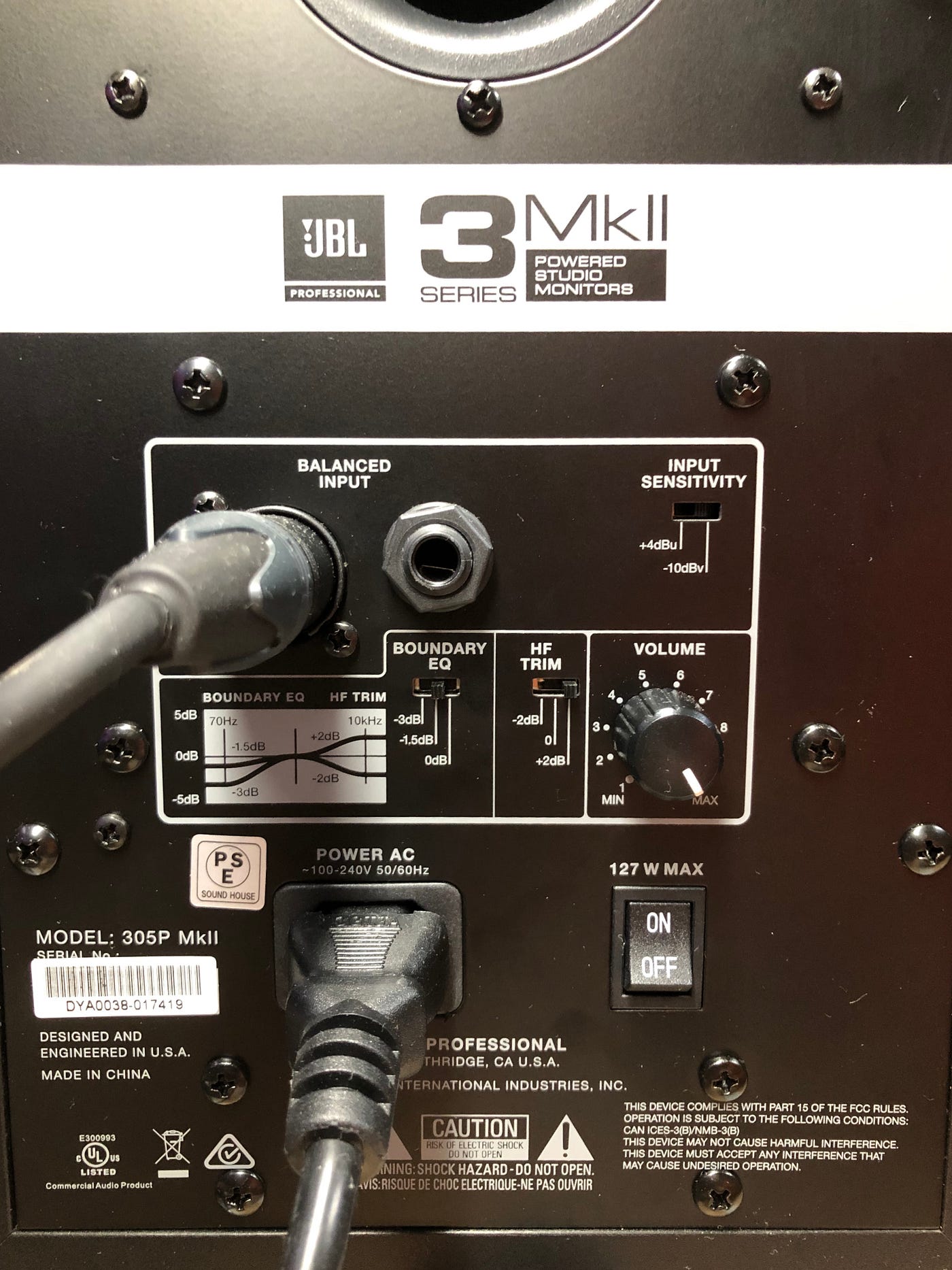 JBL 308P とろ MK2 ペア ほぼ未使用 屋内で数回使用