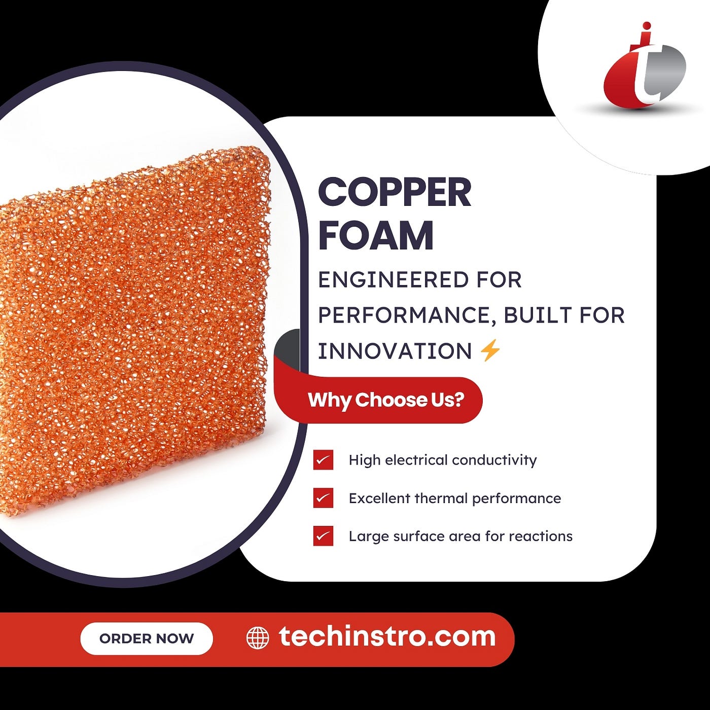 Copper Foam Engineered for performance, built for innovation ⚡