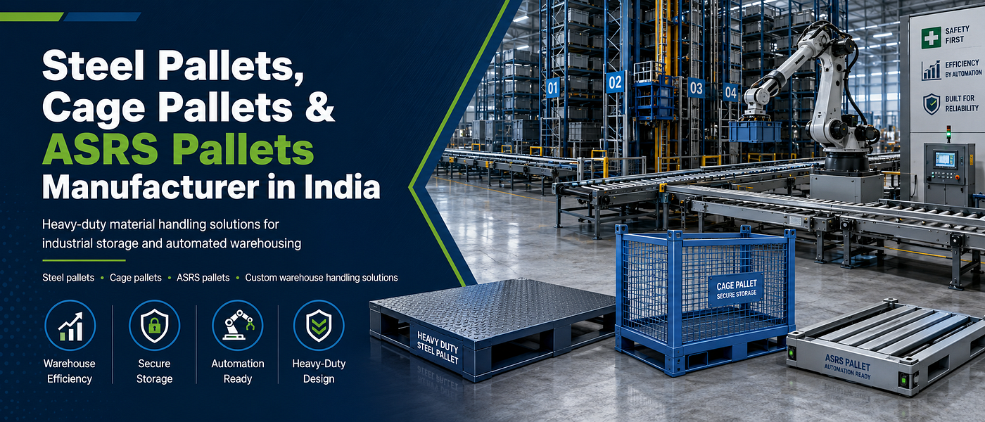 Steel Pallets, Cage Pallets & ASRS Pallets: Building Smarter Industrial Warehouses in India