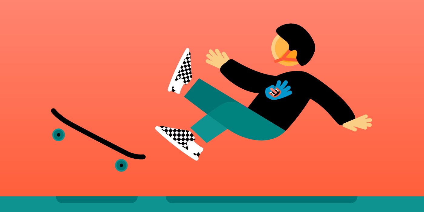 Don't laugh at the kid who falls off a skateboard. | by Ben the Illustrator  | Medium