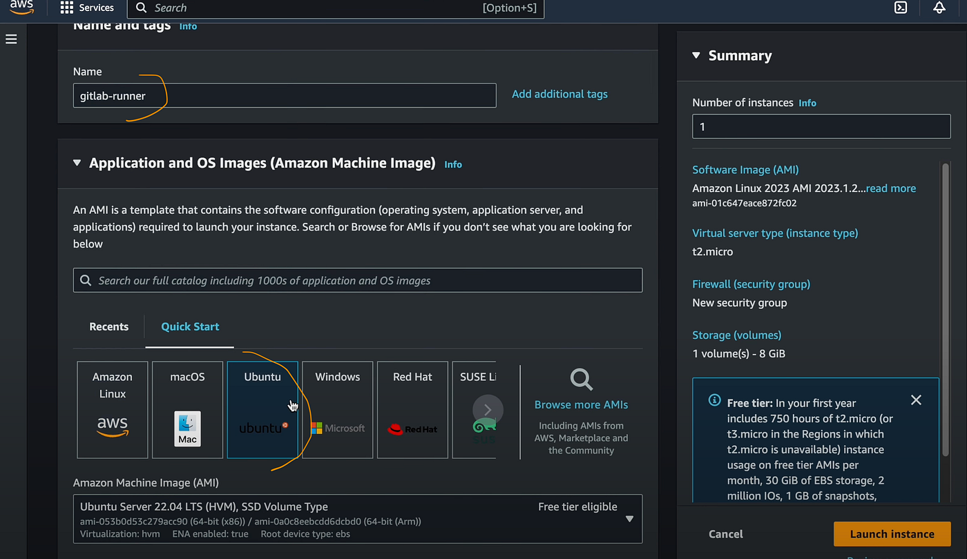 Launching an AWS EC2 Instance