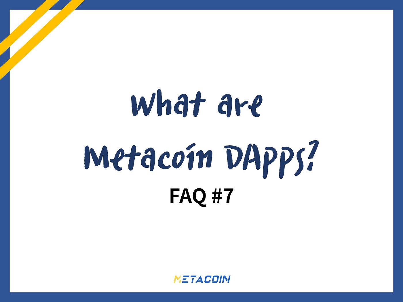 What are Metacoin DApps? / FAQ#7. We have introduced Hyperledger, the… | by  METACOIN | Metacoin | Medium