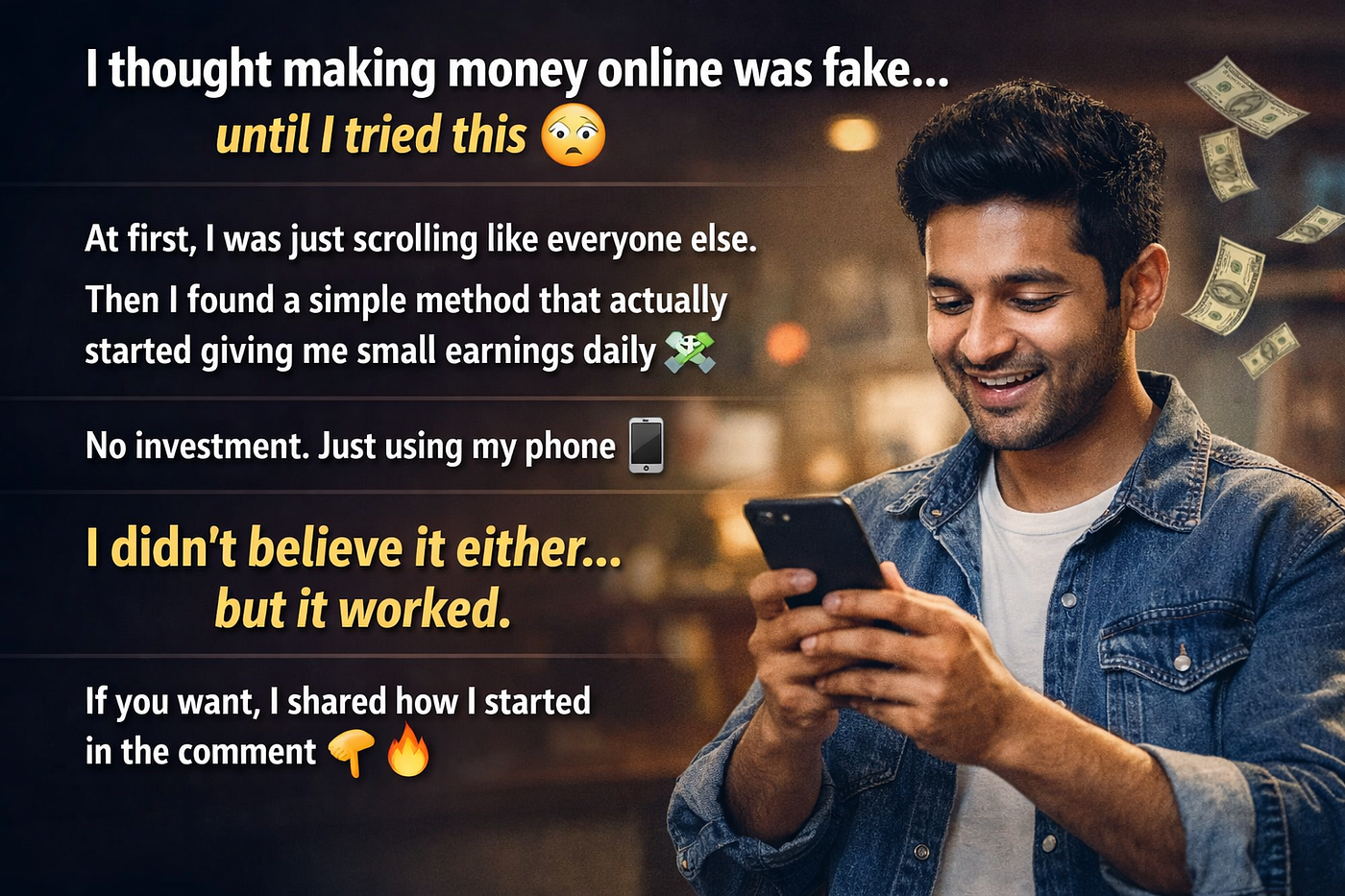 I thought making money online was fake… until I tried this 😳