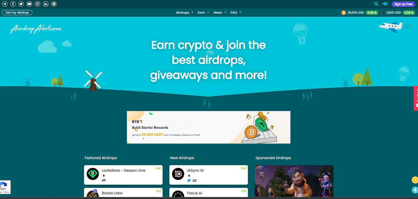 Best Crypto Airdrops Websites. Are you ready to embark on an… | by Ante  Medic | Medium