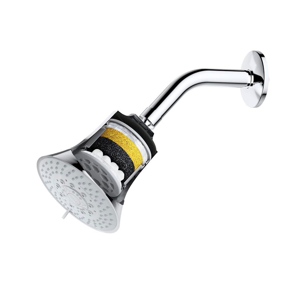 SF Gold shower filter for hard water with 15 stages