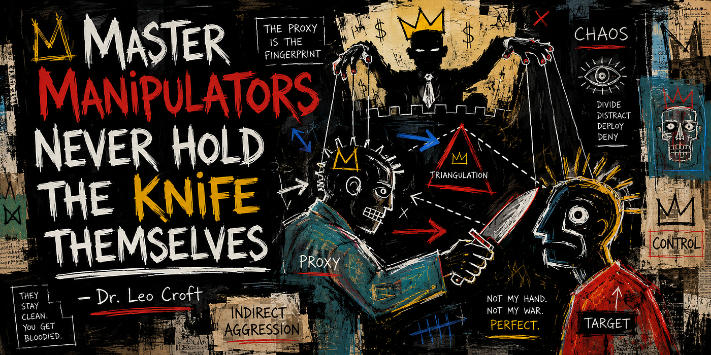 Master Manipulators Never Hold the Knife Themselves