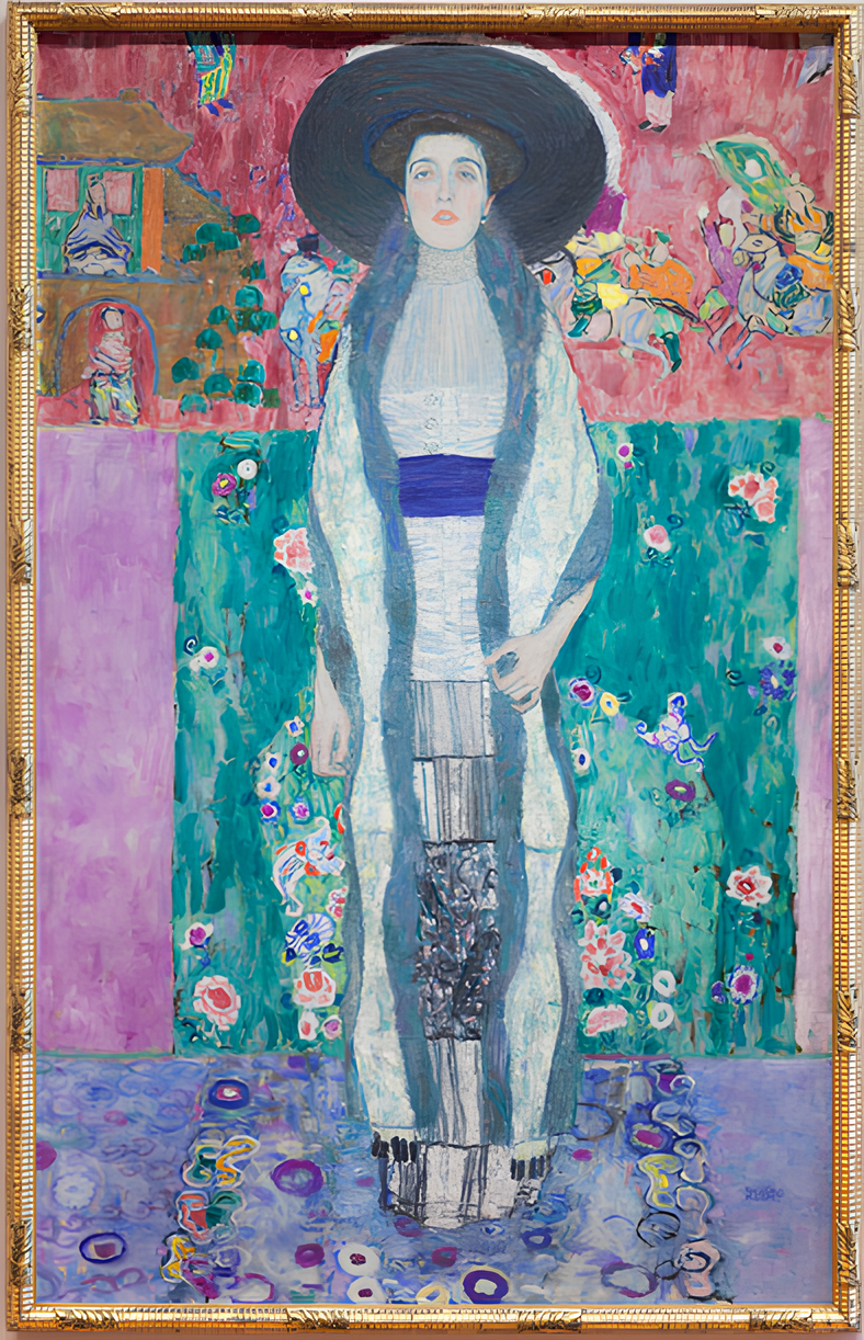 woman in gold dress painting Poster | Portrait of Adele Bloch-Bauer I by Gustav Klimt 1907 main image 0
