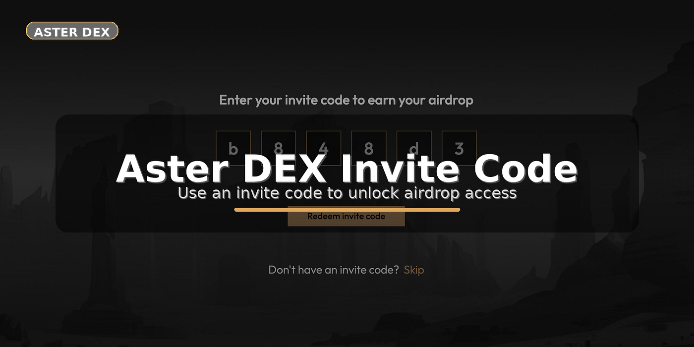 Aster Dex Referral Code and Invite Code For Maximum Discount On Fees |  Medium
