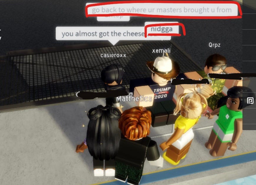 Roblox Racist Game