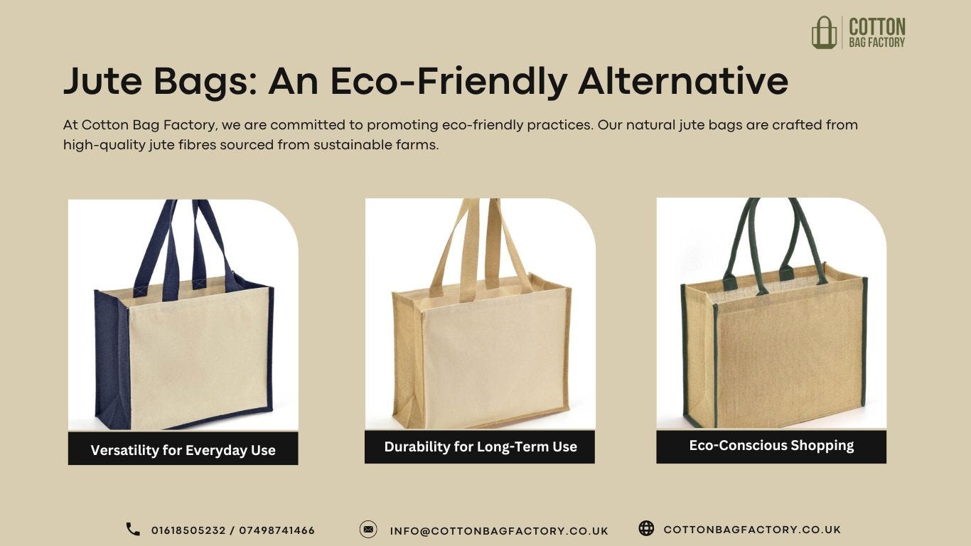 Embrace Sustainability with Stylish Natural Jute Bags: The Perfect  Eco-Friendly Choice - Cotton Bag Factory - Medium