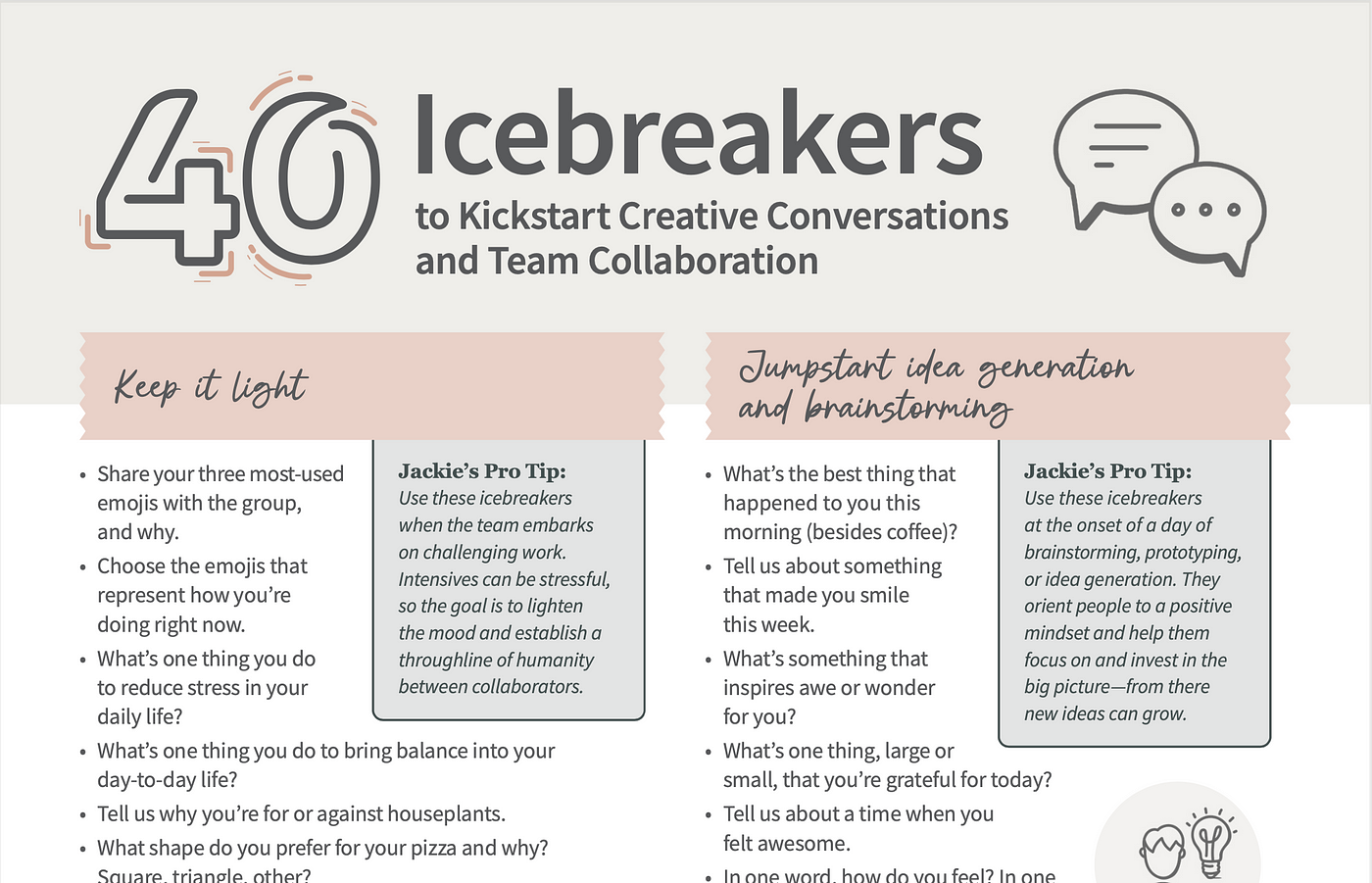 Best quick easy icebreakers for teams? Get people talking today with these