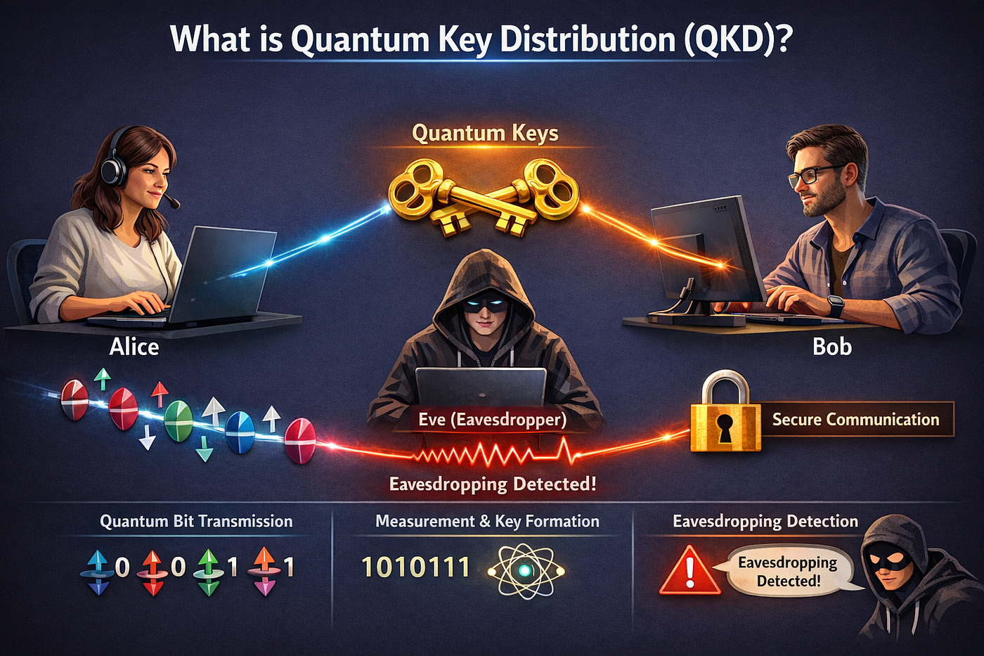 QKD What is Quantum Key Distribution (QKD)? How Does It Work?