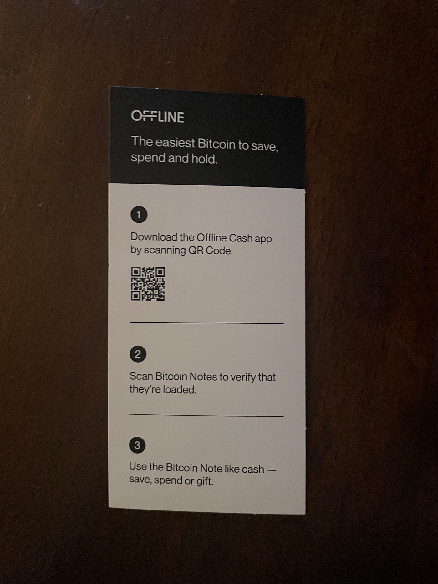 TBH: Offline Cash — Printed Bitcoin Notes Reviewed | by Boogs | Medium