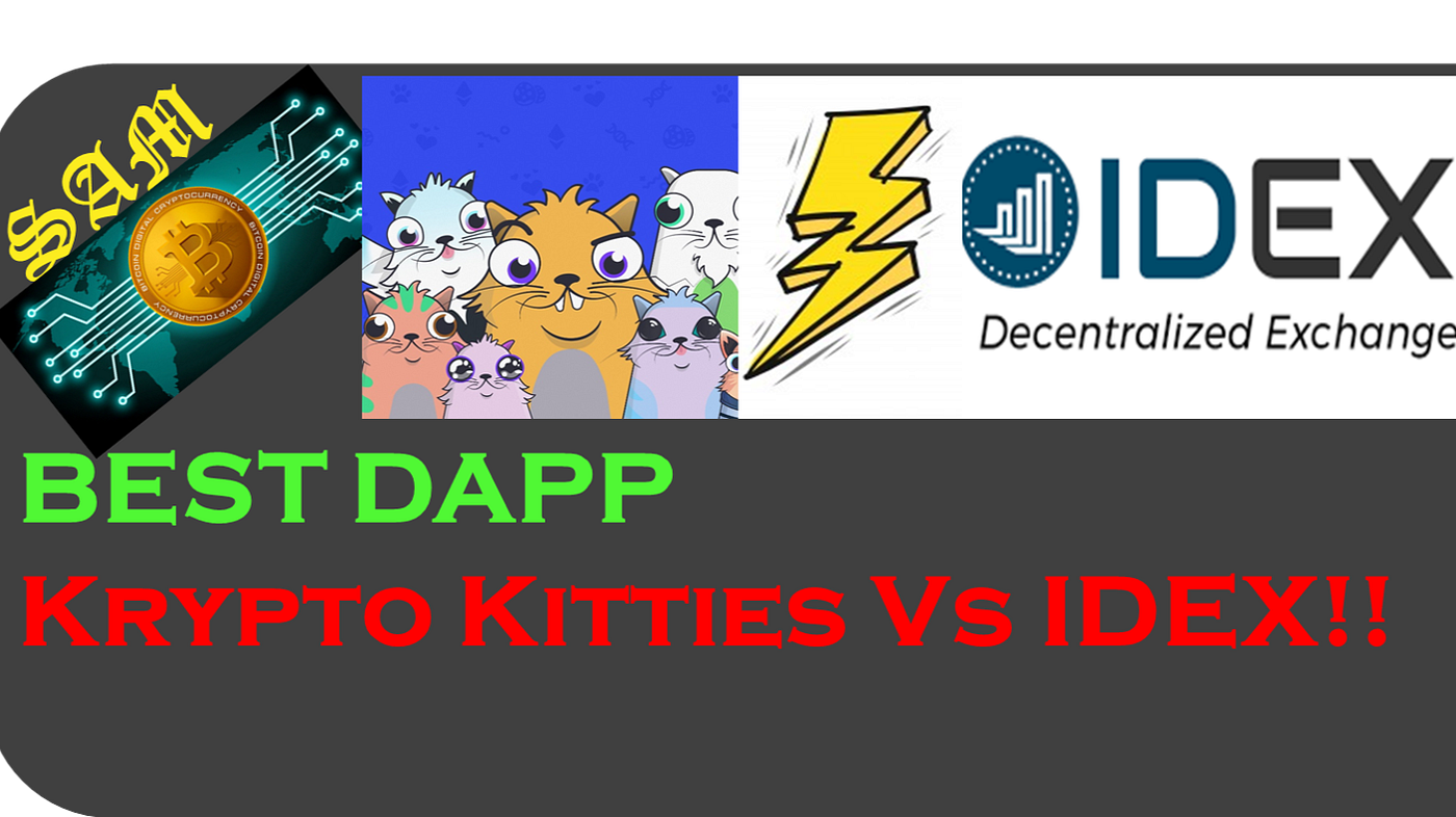 BestDAPP- CryptoKitties Vs IDEX. If you regularly follow news related to… |  by Sam BTC | Medium