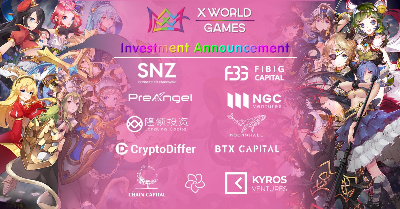 X World Games Secures $1.2 Million Investment with Top Crypto Funds | by X  World Games Official | X World Games | Medium