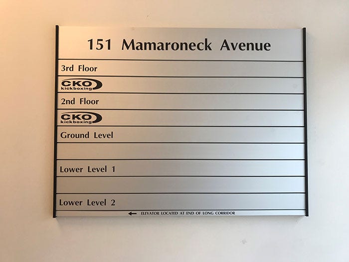 Floor Level Building Sign