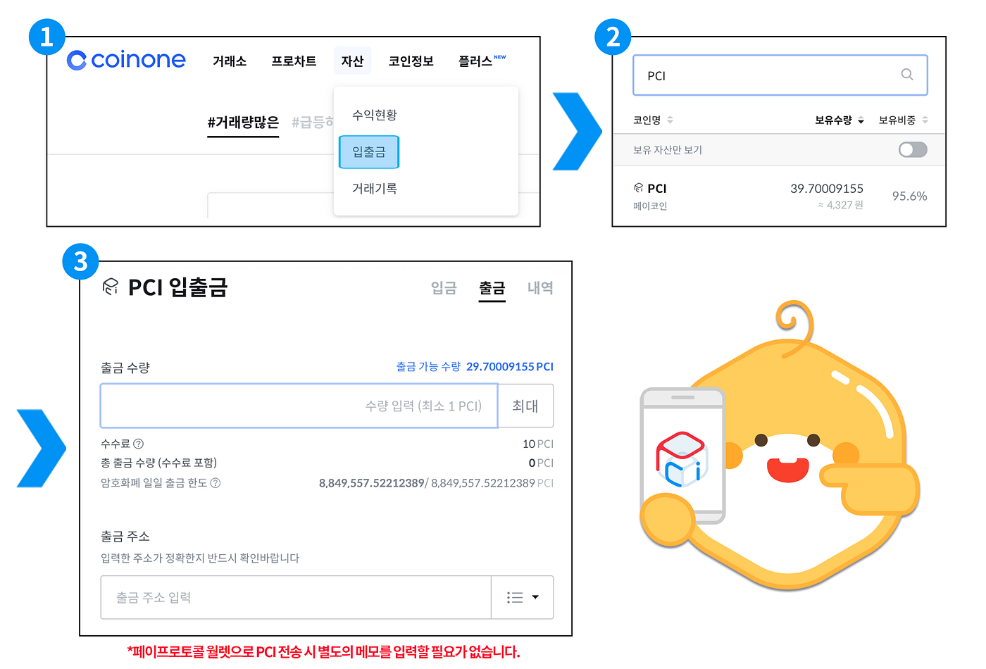 페이코인, 거래소에서 월렛으로 옮기는 방법 — 코인원편. 이번 아티클을 통해 코인원 거래소에서 보유하고 있는 페이코인을… | by  Paycoin (PCI) | Paycoin Blog | Medium