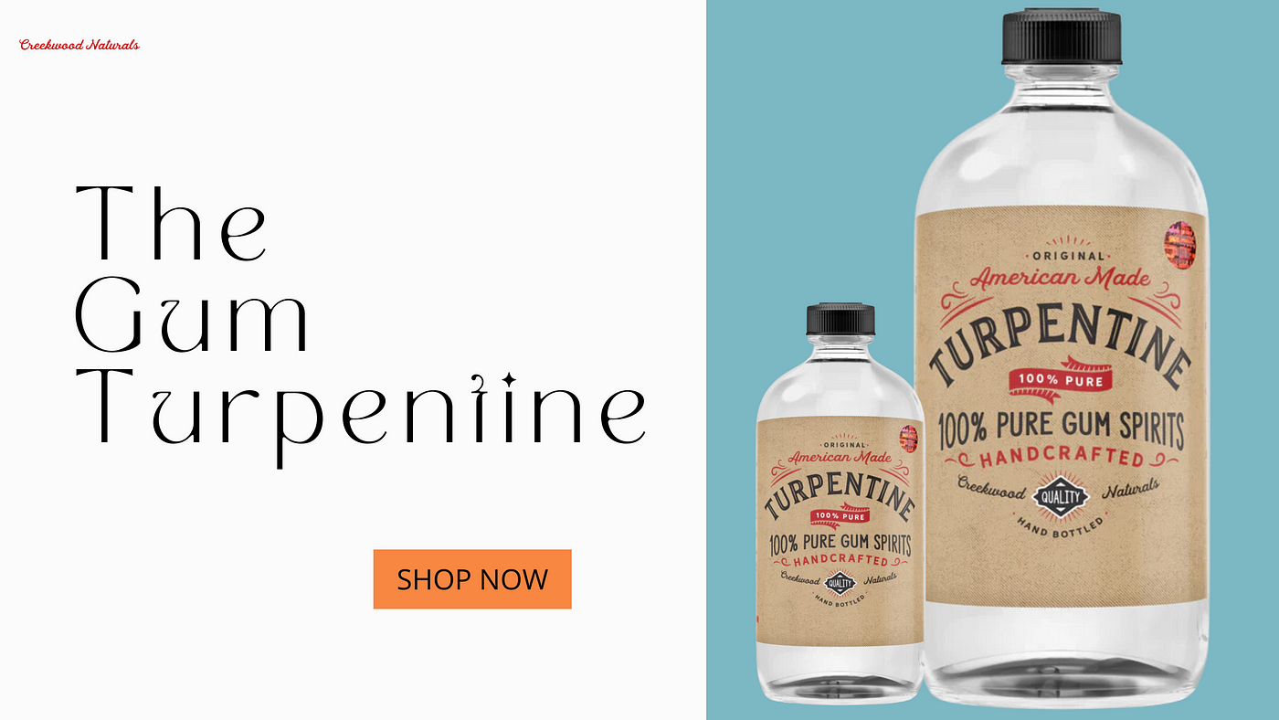 Difference between turpentine and gum turpentines? - Creekwood Naturals -  Medium