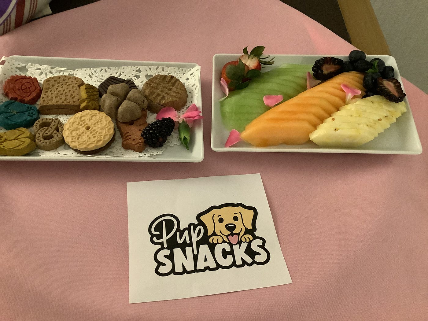 Hotel guests who have their pups with them can get doggie treats delivered to their room! Photo by Susan Hornik