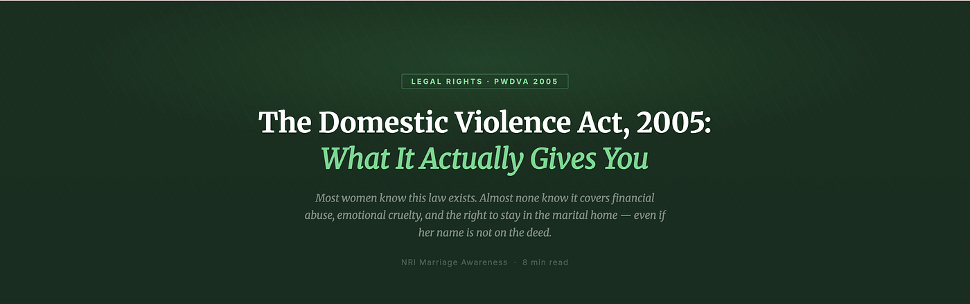 The Domestic Violence Act, 2005