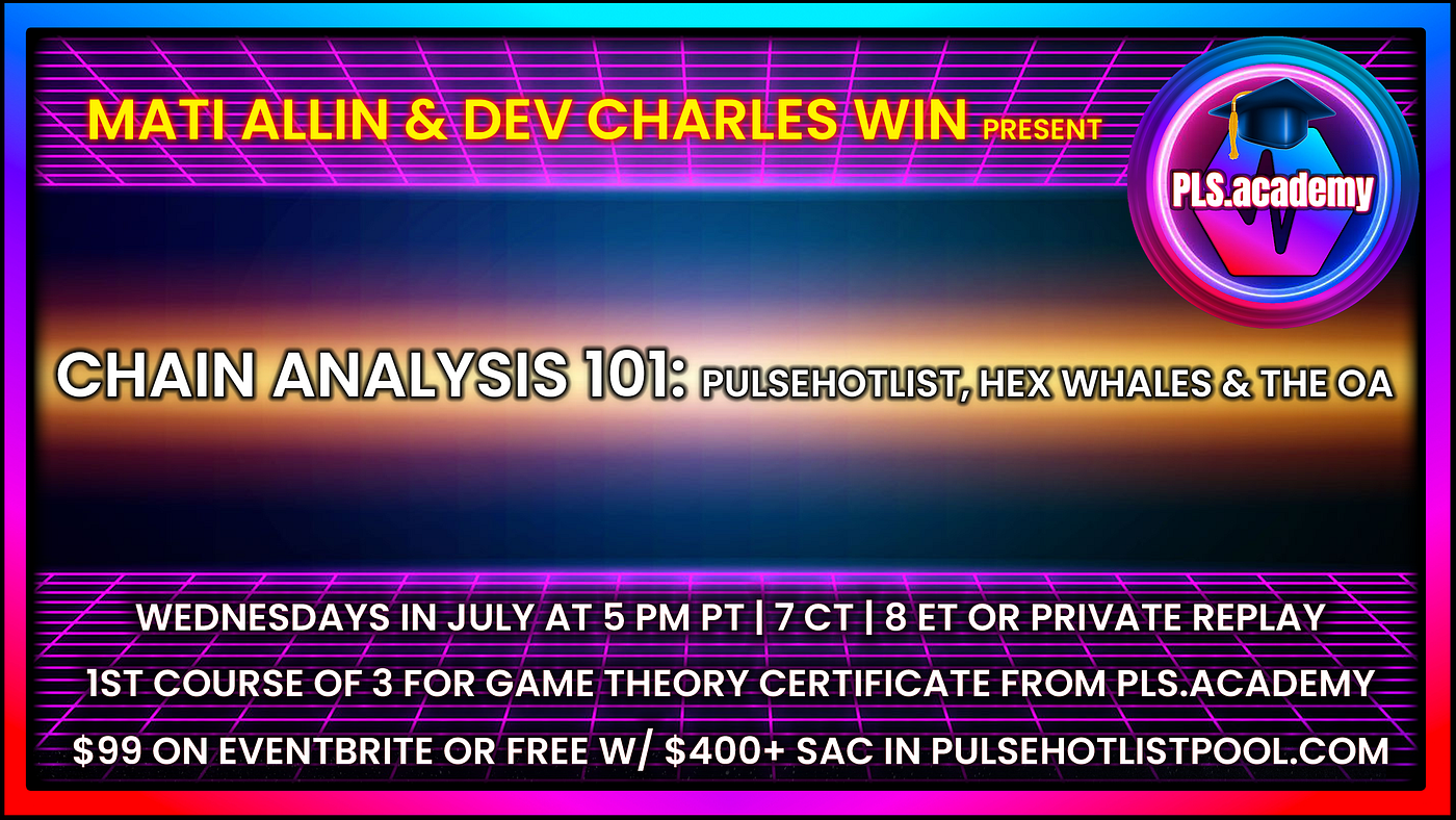 PLS.academy | Chain Analysis 101 Syllabus | by Mati Allin | Medium