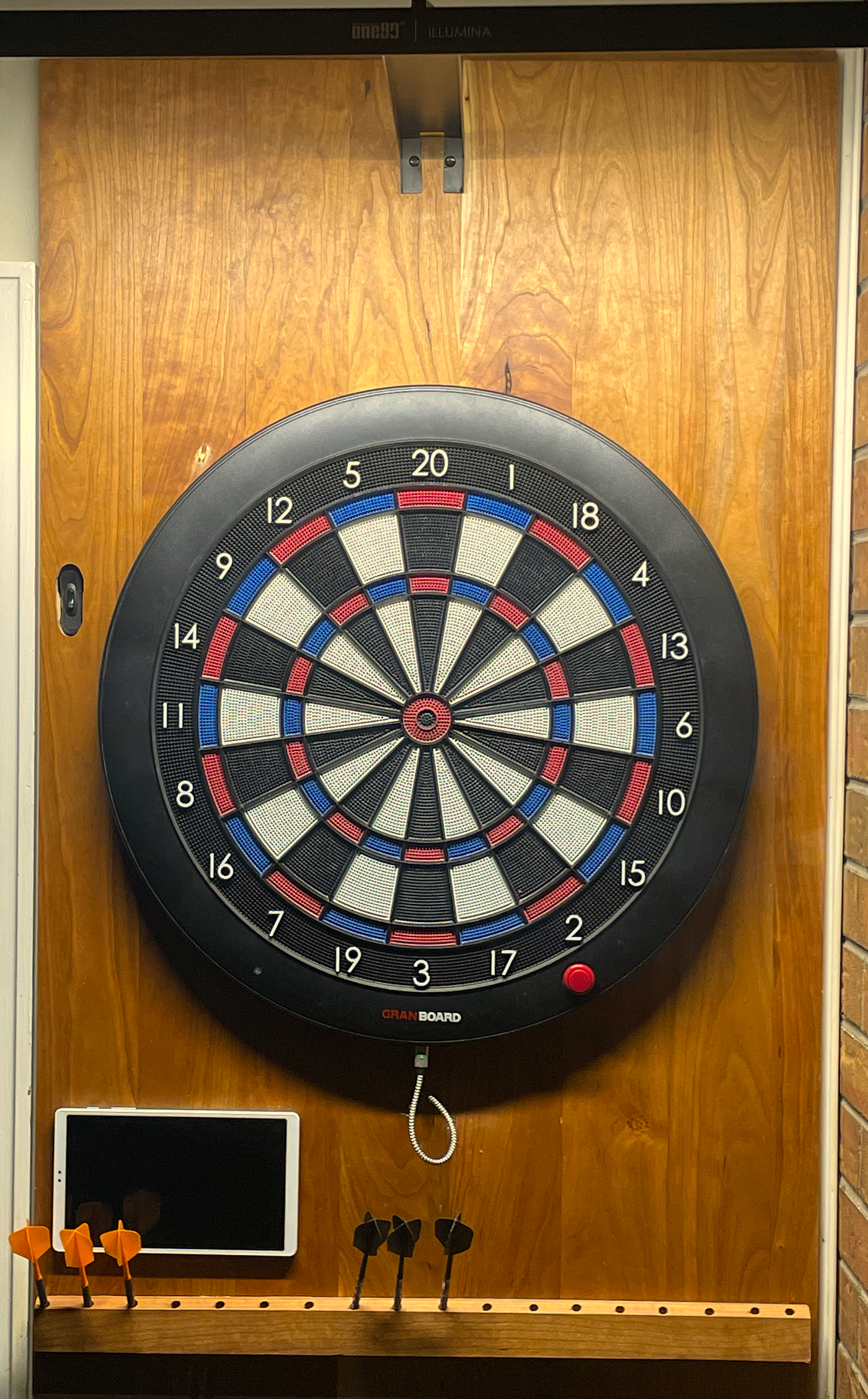 Used GRAN DARTS [Grand Darts] Dart Board Gran Board 3s White Edition