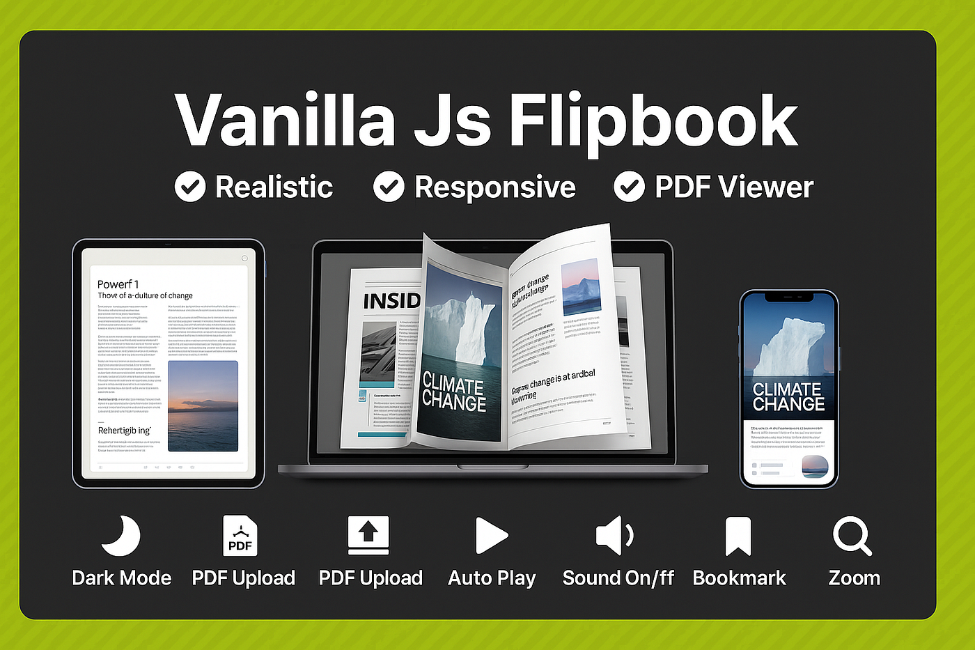 🚀 Build Beautiful Flipbooks with Vanilla JS — No jQuery, Just Pure Power