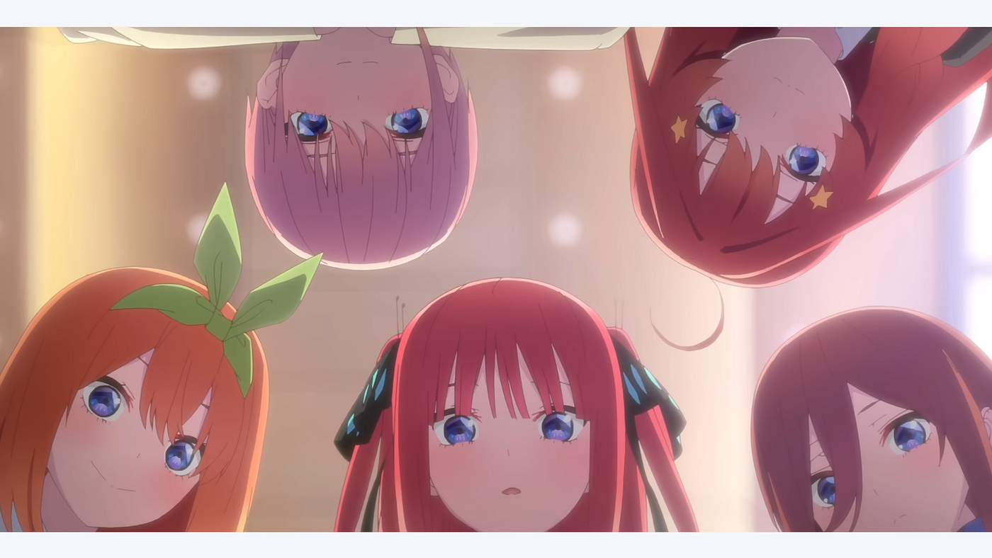Genre Reconstruction, Genuineness, and the Paradox of Change in The  Quintessential Quintuplets, by Reid Braaten - TheMamaLuigi, AniTAY-Official