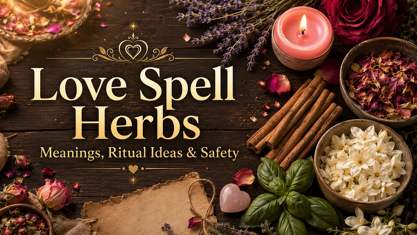 Love Spell Herbs: Meanings, Ritual Ideas, Safety, and Ethical Love Magic
