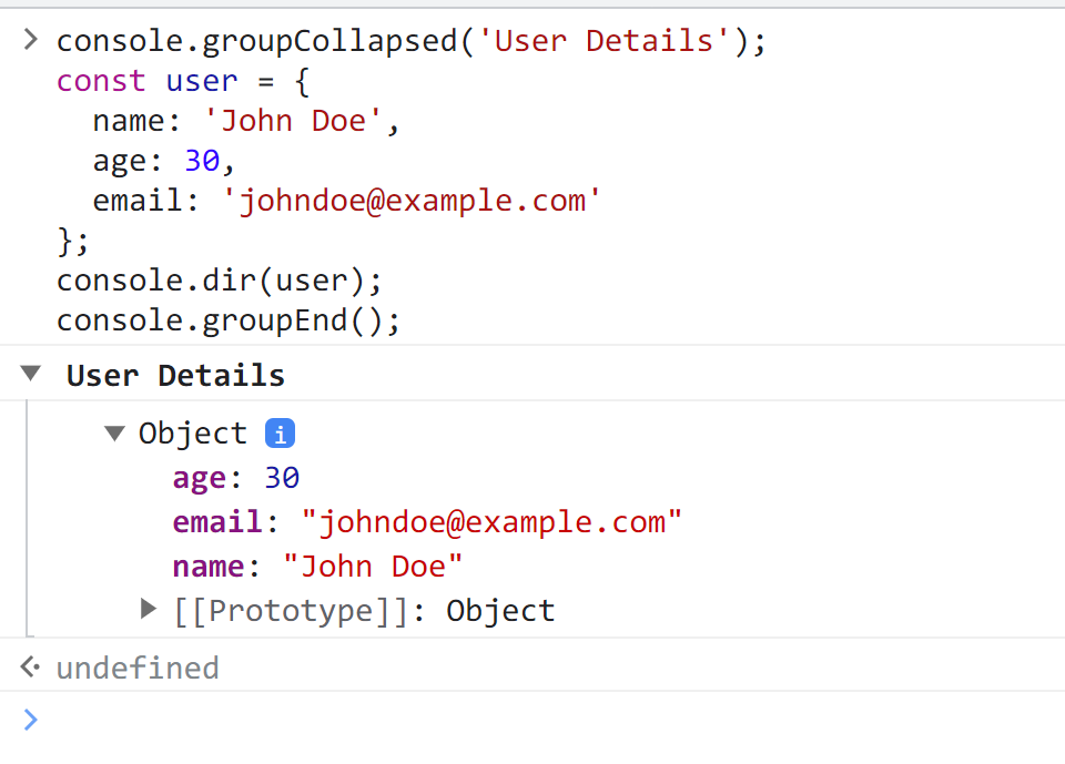 Advanced JavaScript Logging: console.group() | JavaScript in Plain English