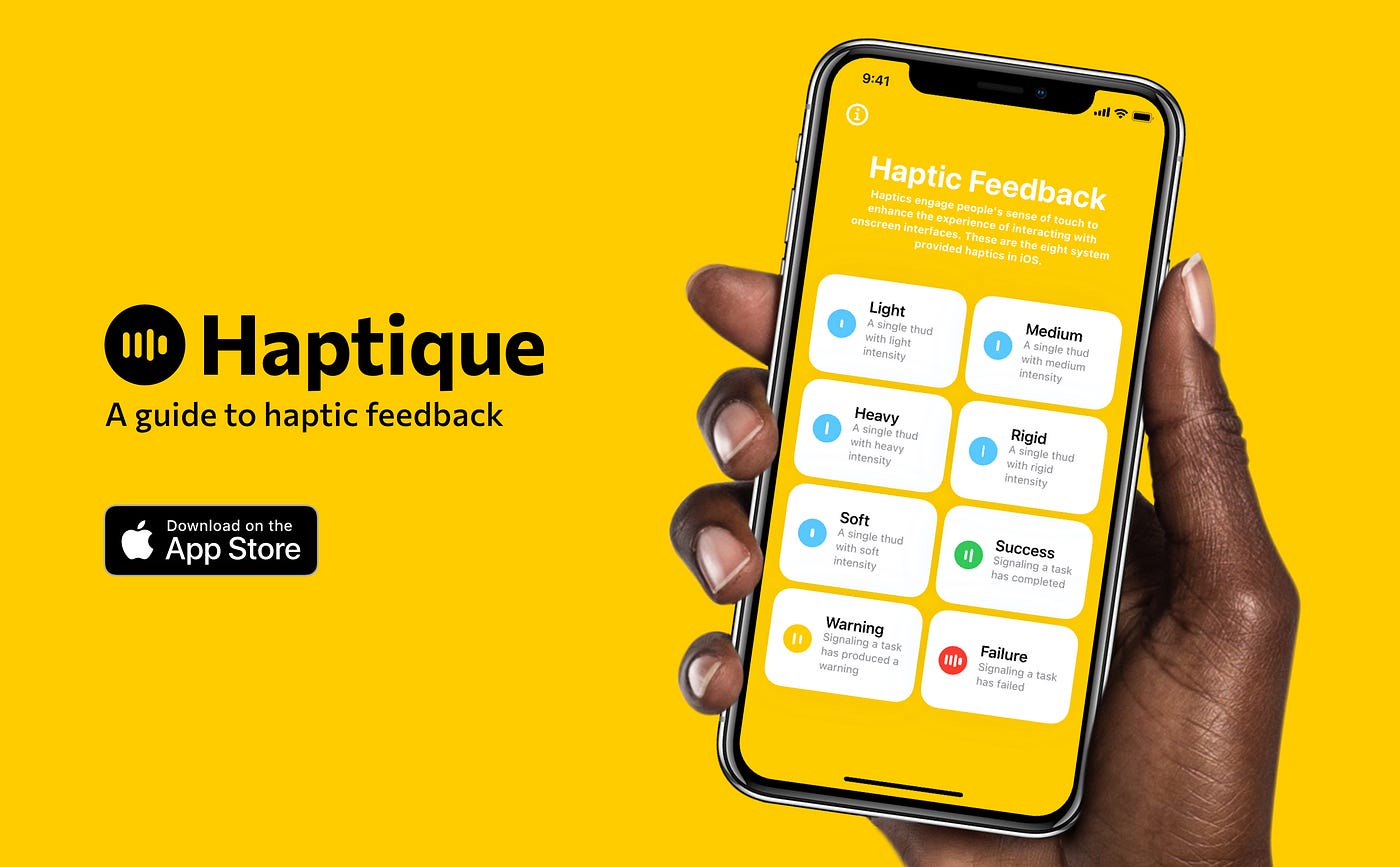 Haptique: An essential tool for app creators | by Thuyrannosaurus | Bootcamp