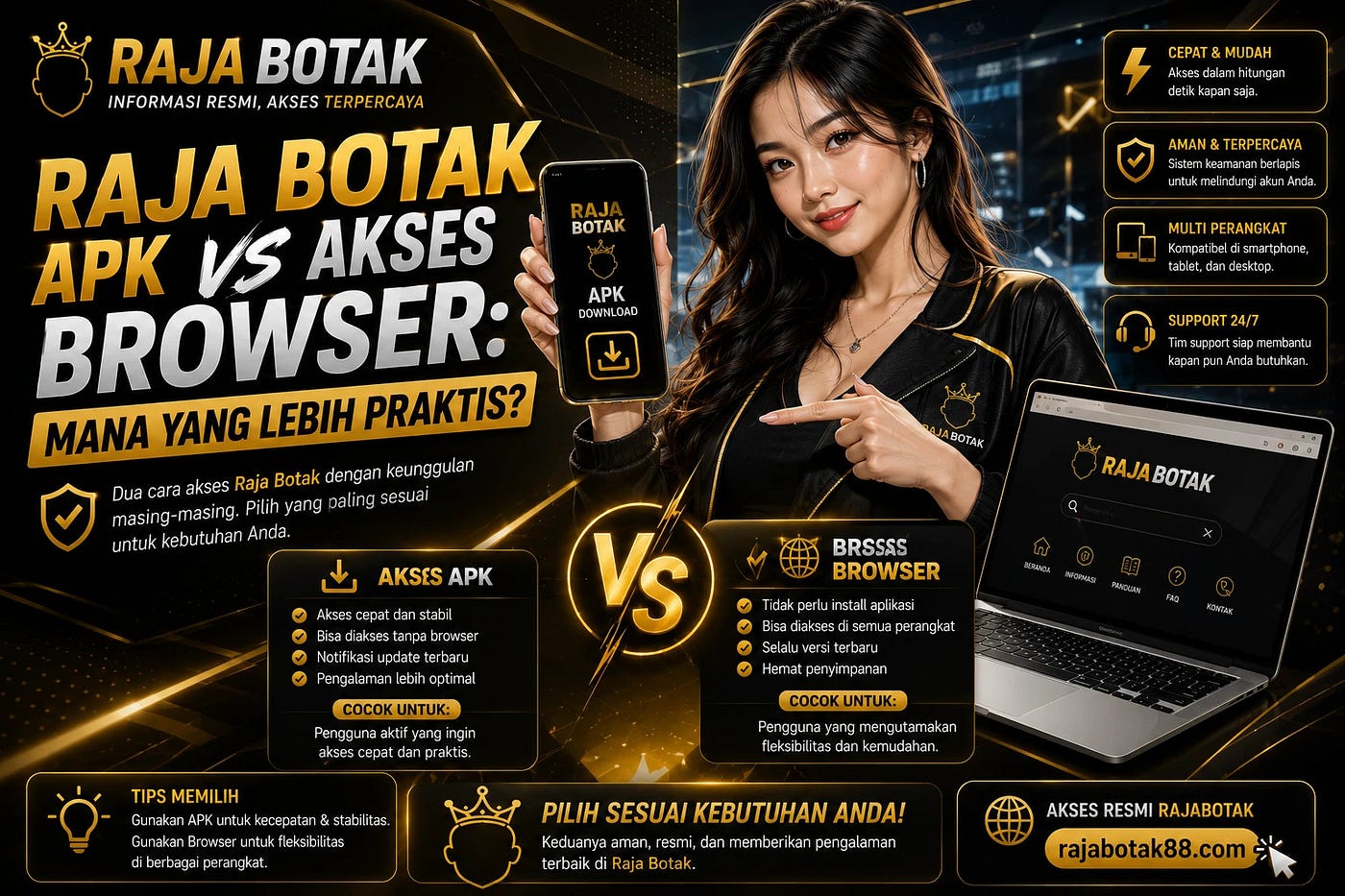 Raja Botak APK atau Browser: Cara Menentukan Akses yang Paling Praktis