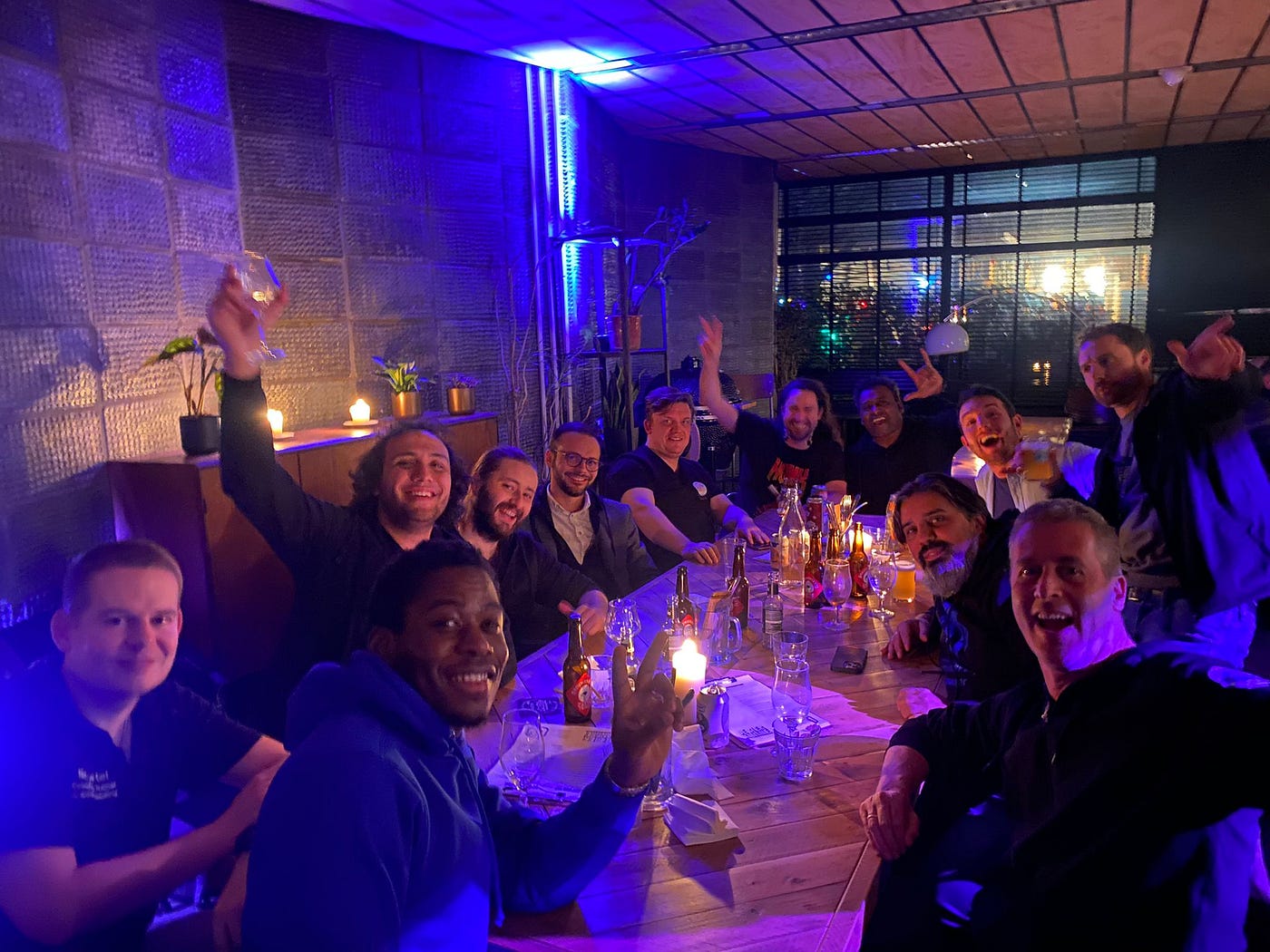 Afterdrinks with a mix of speakers, sponsors, attendees and organizers :P