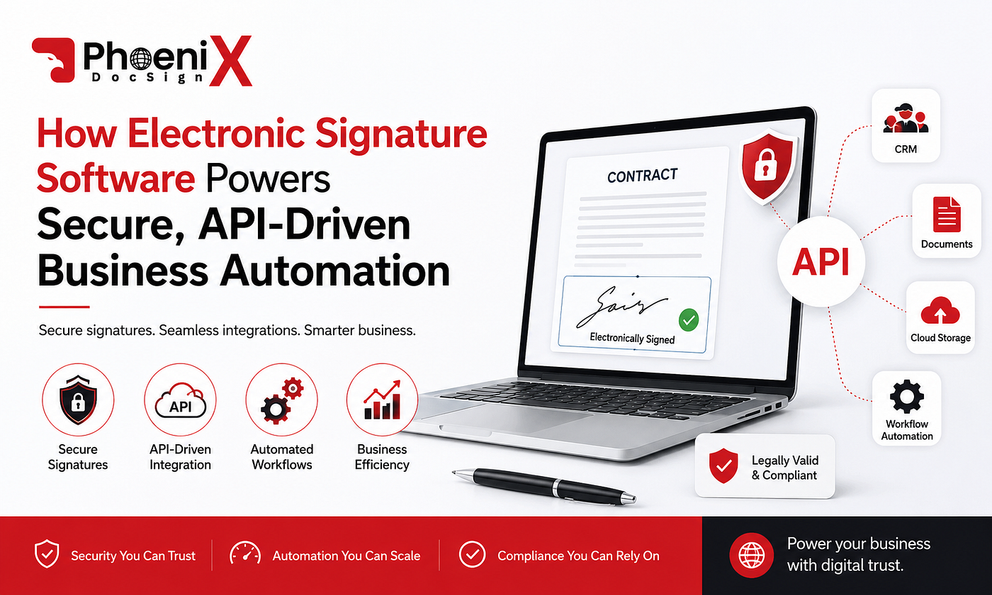 How Electronic Signature Software Powers Secure, API-Driven Business Automation