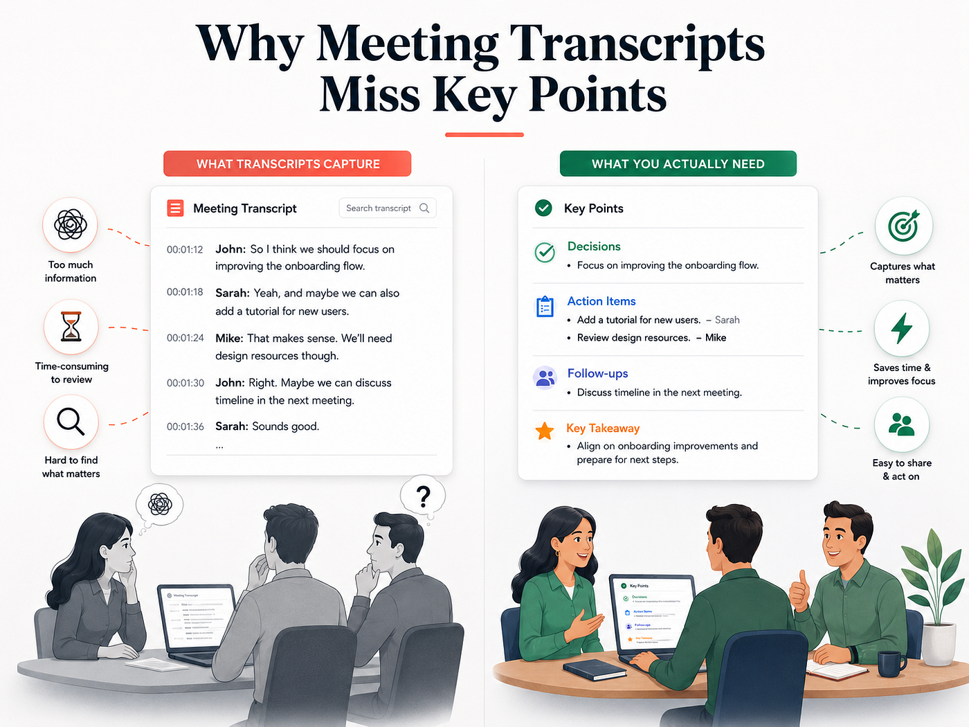 Why Meeting Transcripts Miss Key Points