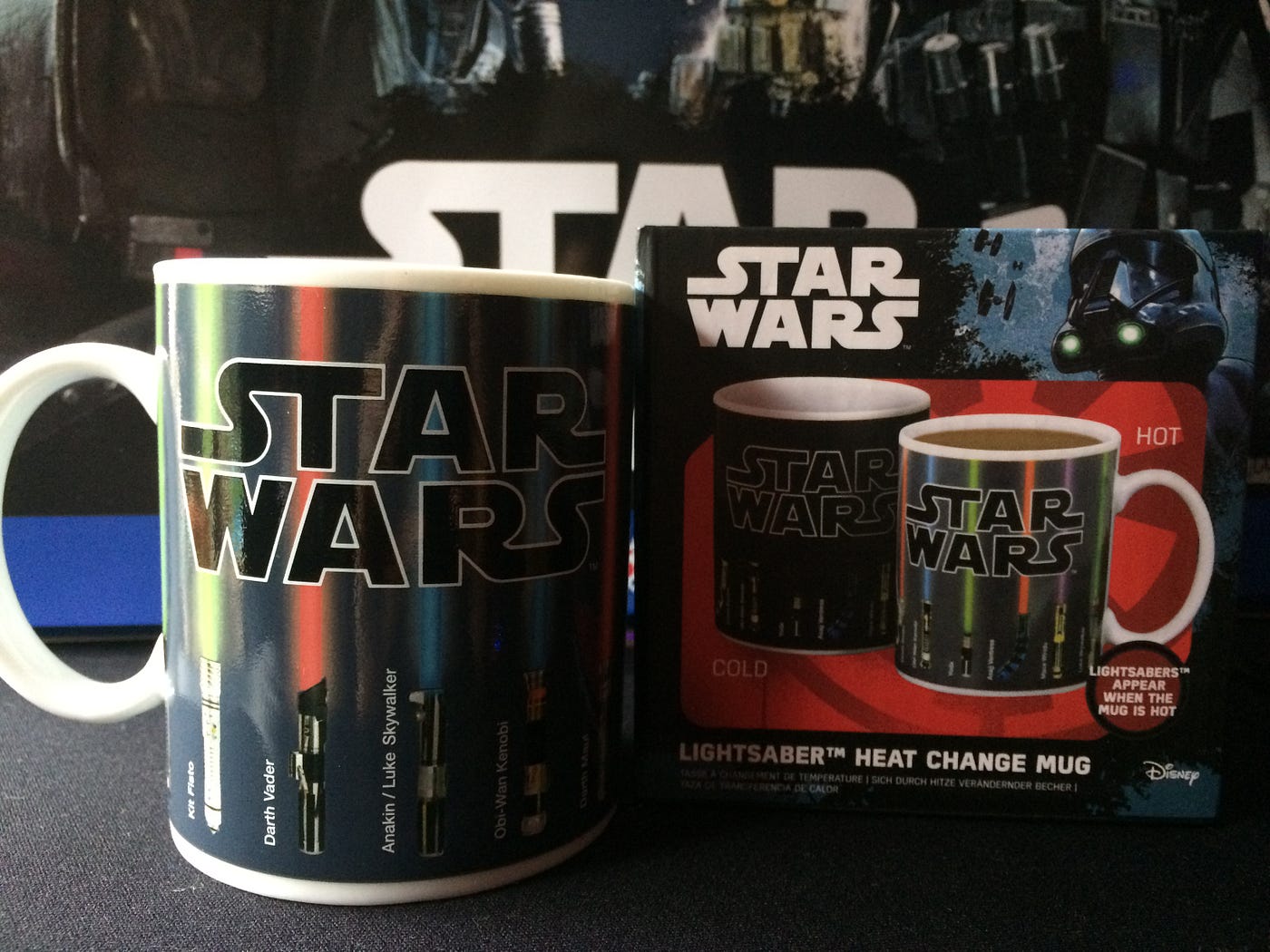 Heat-Sensitive Sci-Fi Mugs : Star Wars Battle Scene Heat Change Mug