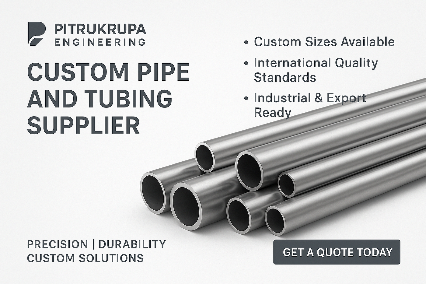 Why Pitrukrupa Engineering is Your Trusted Custom Pipe and Tubing Supplier
