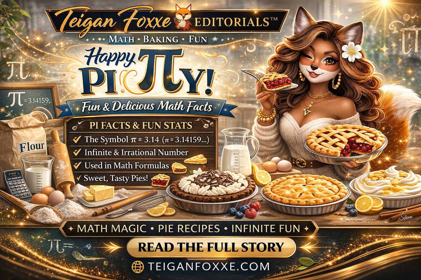 🥧✨ Happy Pi Day — The Most Delicious Day in Mathematics! By: TeiganFoxxe
