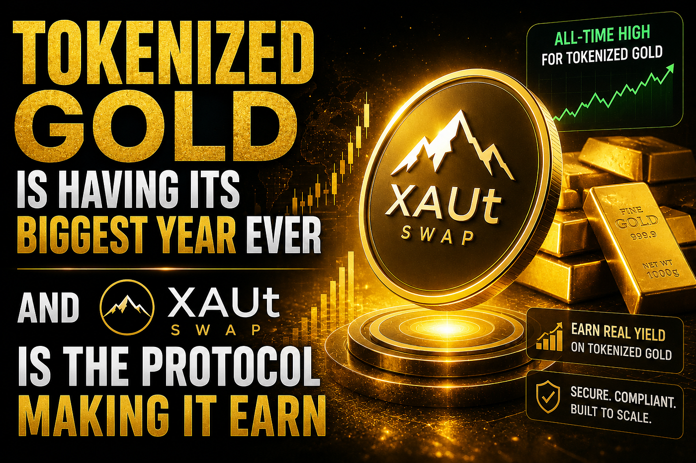 Tokenized Gold Is Having Its Biggest Year Ever — And XAUt Swap Is the Protocol Making It Earn