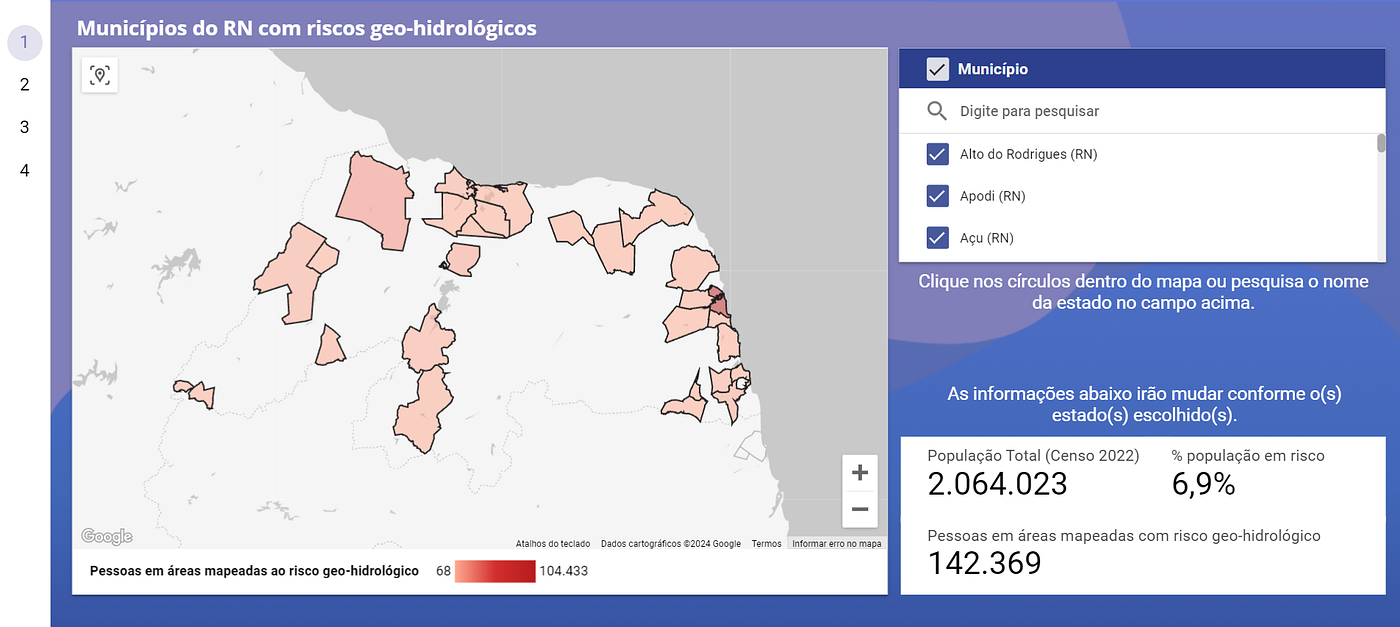 INFOGRÁFICO: Veja quais são as 31 cidades do RN com riscos de desastres geo-hidrológicos