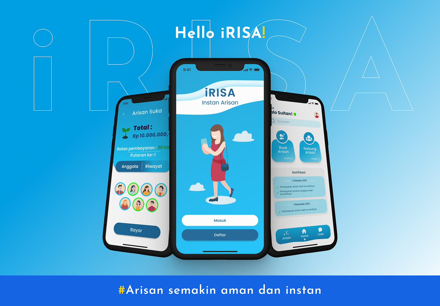 iRISA, Aplikasi Jaman Now untuk Mencegah Terjadinya Penipuan dalam Arisan Online